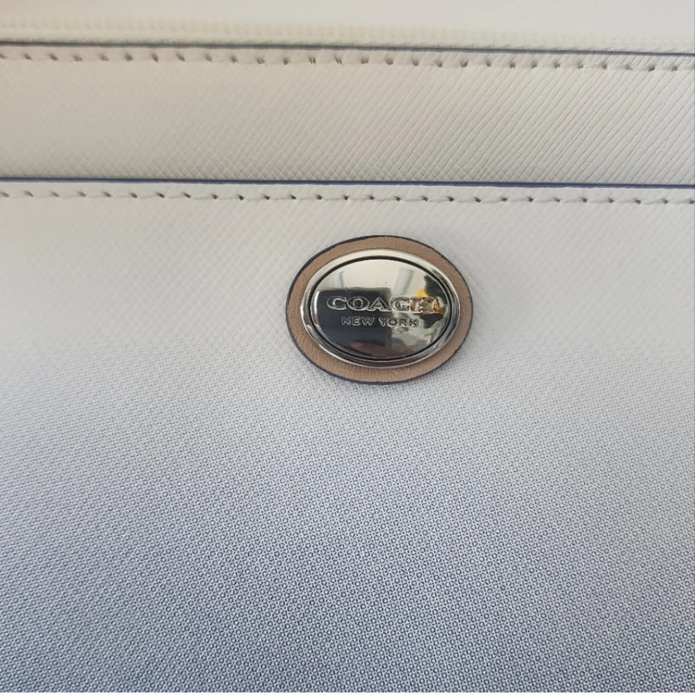 Coach Peyton Blue Ombré Clutch Purse Wristlet Wallet - Picture 7 of 12